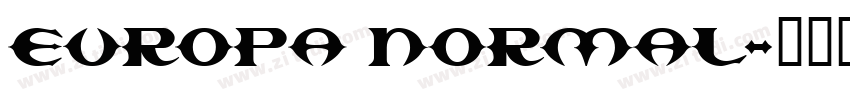 Europa Normal字体转换